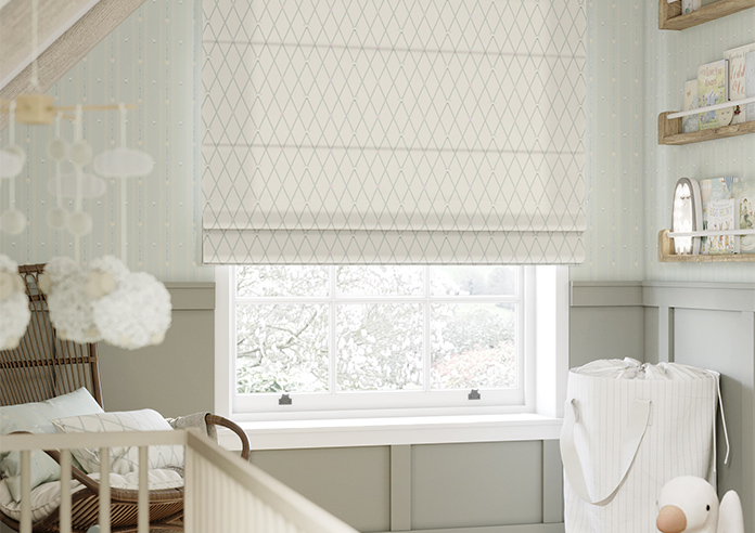 Puddle Down, Trellis Egg - Roman Blind - Image 5